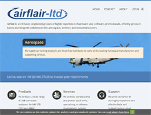 Tablet Screenshot of airflair.co.uk
